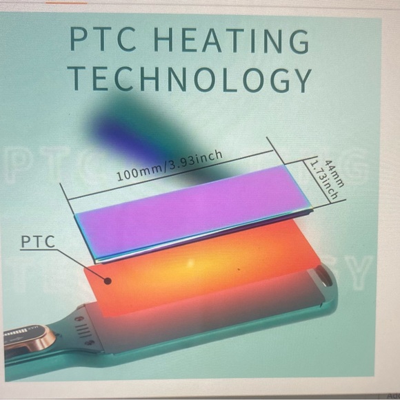 K&K Flat Iron, 1.75 inch Wide Plate,, Dual Voltage NEW- No BOX, adjustable heat - Picture 2 of 6